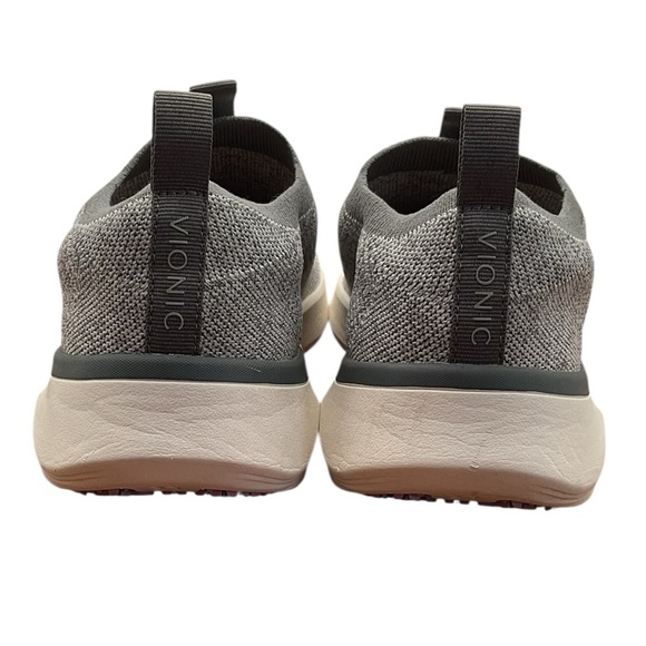Vionic New Womens VioGrip Grey Washeable Knit Slip Resistant Shoes Size 7.5 - Picture 4 of 8